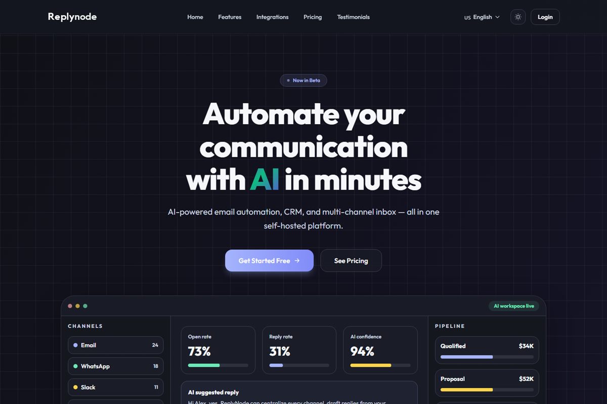 Captură replynode.io